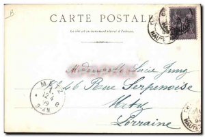 Old Postcard Chaumont La Prefecture Map 1899