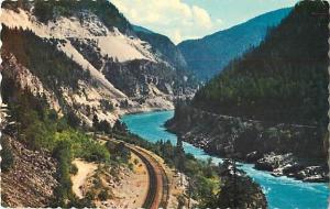 Fraser River View British Columbia BC Canada 1975