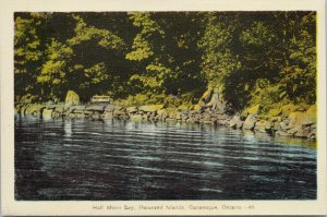 Half Moon Bay Thousand Islands Gananoque Ontario Unused PECO Postcard E98