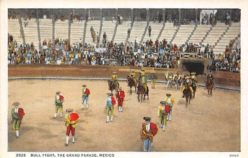 The Grand Parade, Mexico, Bull Fighting Unused 