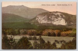 North Conway NH White Horse Ledge New Hampshire Hand Colored Postcard O27