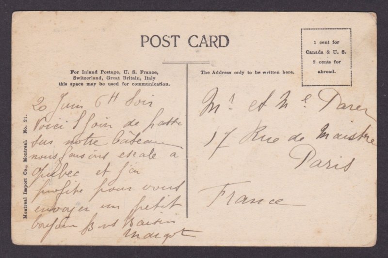 Postcard, CANADA, Quebec, Dufferin Terrace