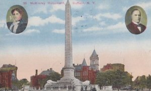 McKinley Monument New York Old WW1 Wartime 1915 Buffalo Frank Postcard