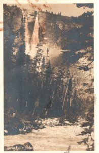 Vintage Postcard 1920's Twin Falls Yoho National Park Valley British Columbia