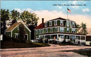 East Auburn, ME Maine  LAKE GROVE HOUSE  Hotel~Lodge~Inn  ca1910's Postcard