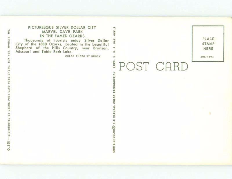 Pre-1980 HOTEL & BUILDINGS AT SILVER DOLLAR CITY Branson Missouri MO E7694