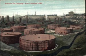 Cleveland Ohio OH Standard Oil Company Vats c1910 Vintage Postcard