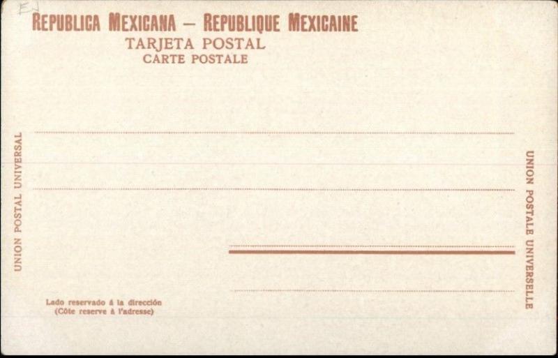 Mexico City Cargadores Native Life Moving Furniture c1910 Postcard