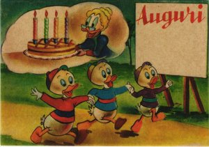 PC DISNEY, HUEY, DEWEY AND LOUIE, GRANDMA, Modern Postcard (b38040)