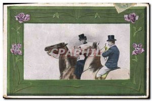 Old Postcard Equestrian Riding