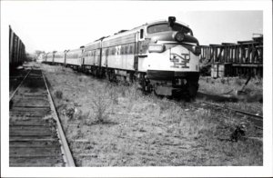 RR Train at Woods Hole Cape Cod MA 1962 Real Photo Postcard