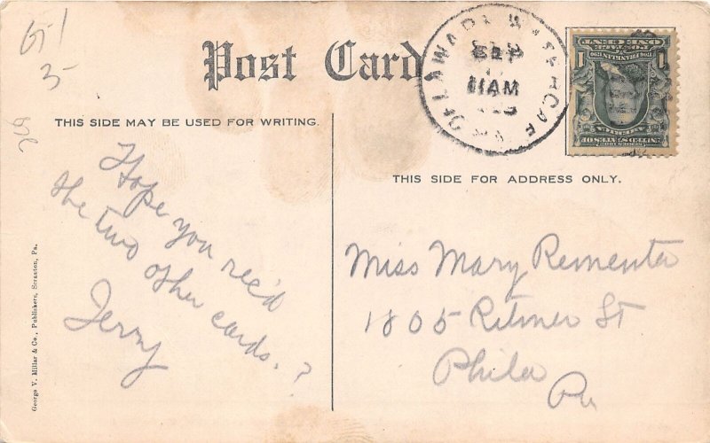 J58/ North Water Gap Pennsylvania Postcard c1910 Eilenberger's Mill 39