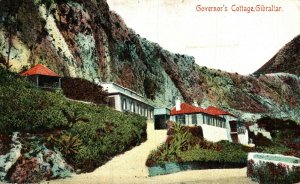 Gibraltar Governors Cottage Gibraltar Vintage Postcard 08.52