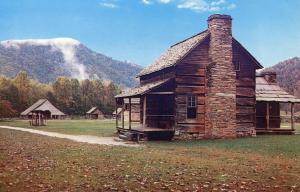 NC - Cherokee. Pioneer Cabin in Great Smoky Mountains National Park