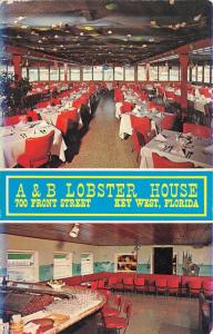 Key West Florida~A & B Lobster House Seafood Restaurant on Front Street~Postcard