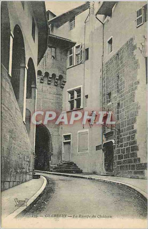 Old Postcard Chambery La Rampe du Chateau