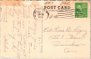 General View Business Section Virginia Beach VA WB Postcard PM Norfolk Cancel 1c 