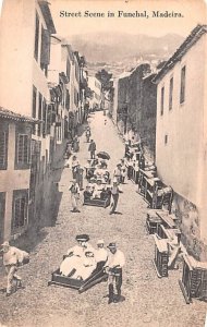 Street Scene in Funchal Madeira Unused 