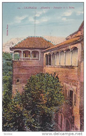 GRANADA, Alhambra, Peinador de la Reina, Andalucia, Spain, 00-10s