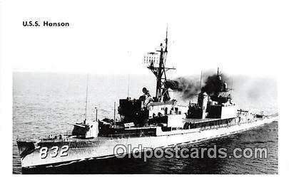 USS Hanson Kodak Paper Real Photo Unused 