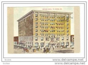 Anthony Hotel, Ft. Wayne, Indiana, PU-1909