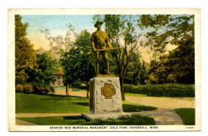 MA - Haverhill. Spanish War Memorial Monument