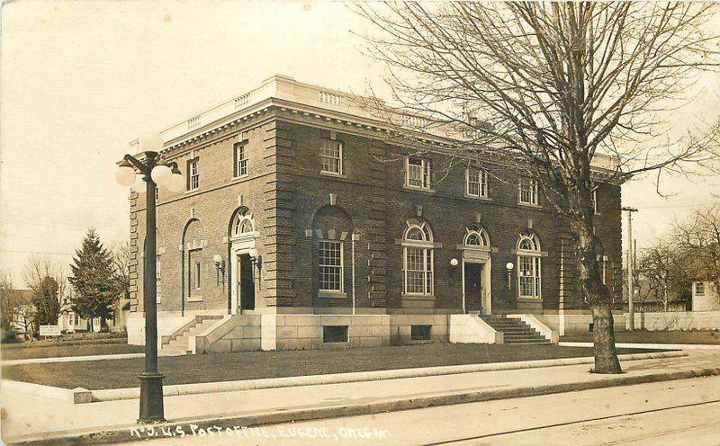 Eugene Oregon 1920s US post Office #9 RPPC real photo postcard 10632 |  United States - California - Other, Postcard / HipPostcard