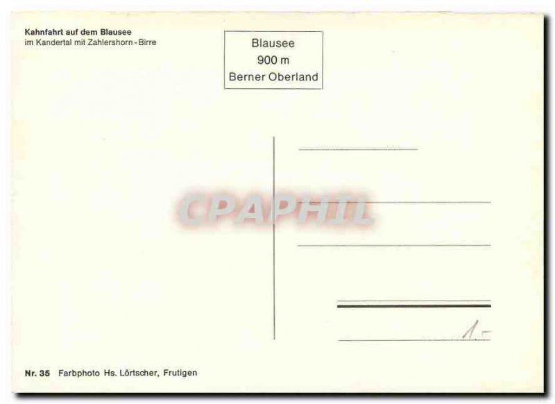 Postcard Modern Kahnfahrt auf dem Blausee