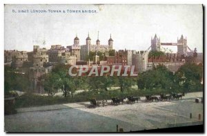 Old Postcard Tower Bridge London Tower