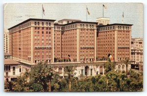 c1940 LOS ANGELES CA THE BILTMORE HOTEL LARGEST IN AMERICA LINEN POSTCARD P2070