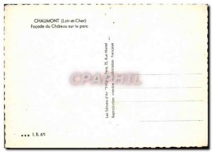 Postcard Modern Facade Chaumont Du Chateau On The Park