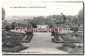 Postcard Old Mortagne Jardin De I'Hotel Town