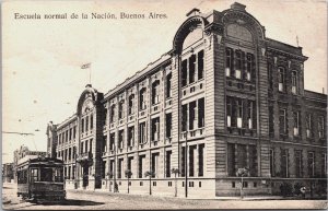 Argentina Buenos Aires Escuela Normal de la Nacion Vintage Postcard C092