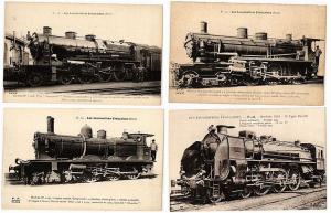CHEMIN DE FER, LOCS, TRAINS, FRANCE 100 CPA pre-1950