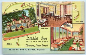 Vernon Dibbles Inn Tap Room Restaurant Postcard