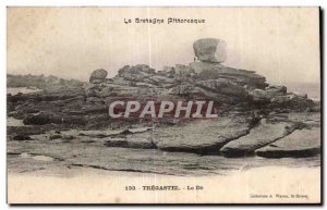 Old Postcard Brittany Picturesque De Tregastel