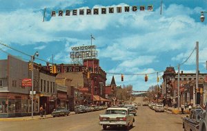 Street Scene LEADVILLE, COLORADO Lake County Hotel Vendome '60s Vintage Postcard