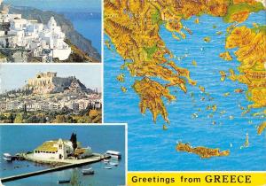 BT13982 Greece map cartes geographiques          Greece