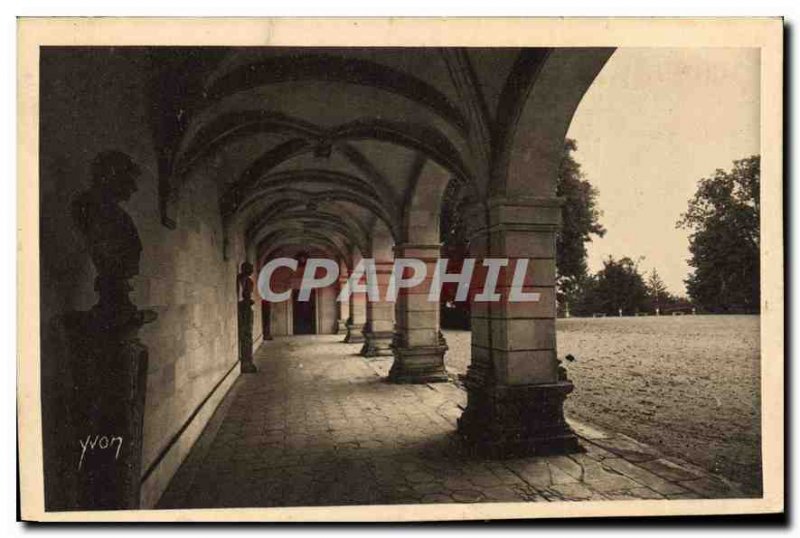 Old Postcard Chateau de Valencay Galerie des Arcades