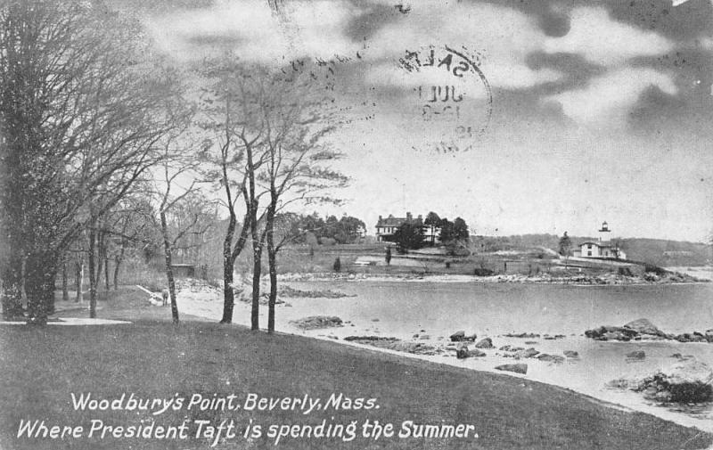 Beverly Massachusetts Woodburys Point Waterfront Antique Postcard K56286