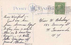 Big Tupper from Sunset Cottage Tupper Lake Adirondacks NY New York pm 1929 - WB