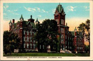 Vtg 1920s Ohio State University Administration Building Columbus OH Postcard