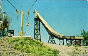 Ironwood, MI Michigan COPPER PEAK Ski Flying Hill~Slide/Chair Lift 1973 Postcard