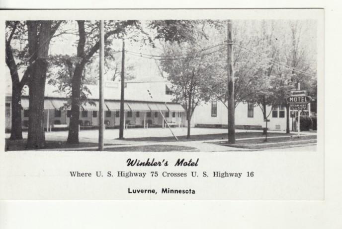 MN   LUVERNE   WINKLERS MOTEL postcard