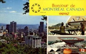 Montreal, Canada Exposition, 1967 expo 67 Unused 