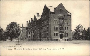 Poughkeepsie New York NY Vassar College Raymond Dorm c1910 Postcard