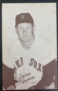 Mint USA Real Picture Postcard Baseball Player Jackie Jensen Boston Red Sox