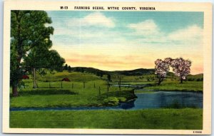 Postcard - Farming Scene - Virginia