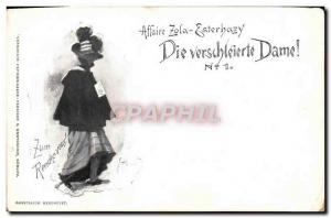 VINTAGE POSTCARD Business Esterhazy Zola Dreyfus