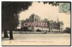 Postcard Old Saint Germain En Laye Le Chateau seen Park
